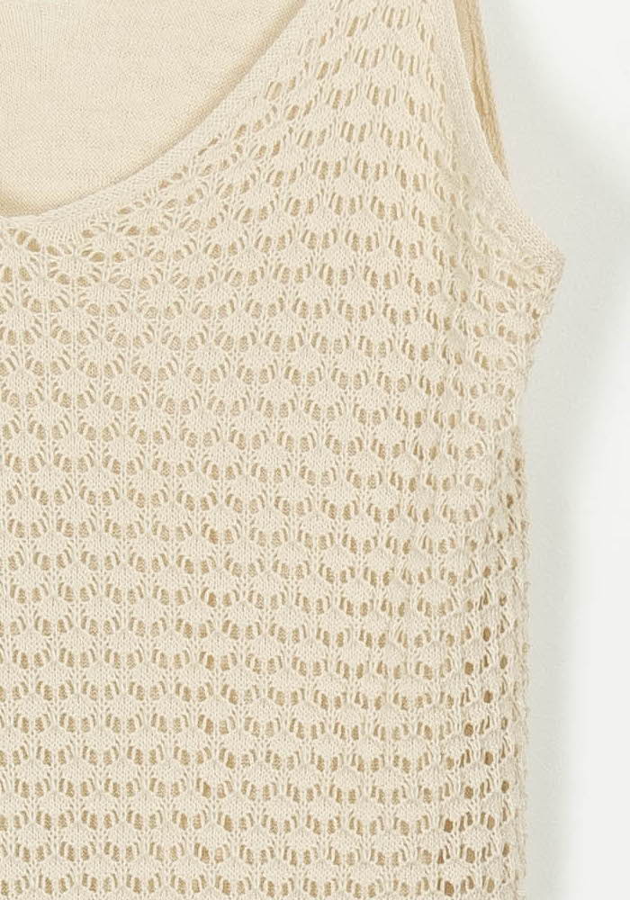 Robe Longue Beige - Taille S/36 de la marque Caroll | PARAD103477 - Vendu par Paradigme - Image 3