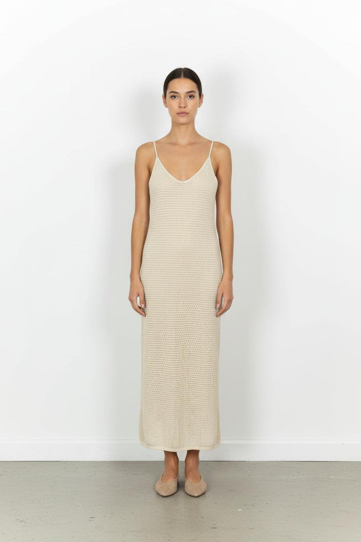 Robe Longue Beige - Taille S/36 de la marque Caroll | PARAD103477 - Vendu par Paradigme - Image 1