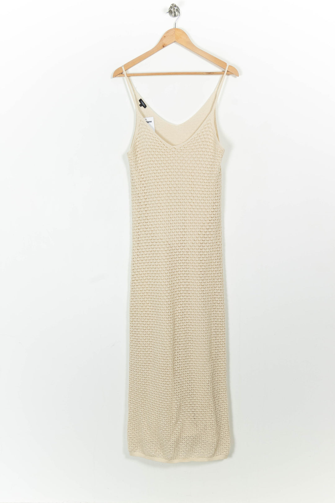 Robe Longue Beige - Taille S/36 de la marque Caroll | PARAD103477 - Vendu par Paradigme - Image 2