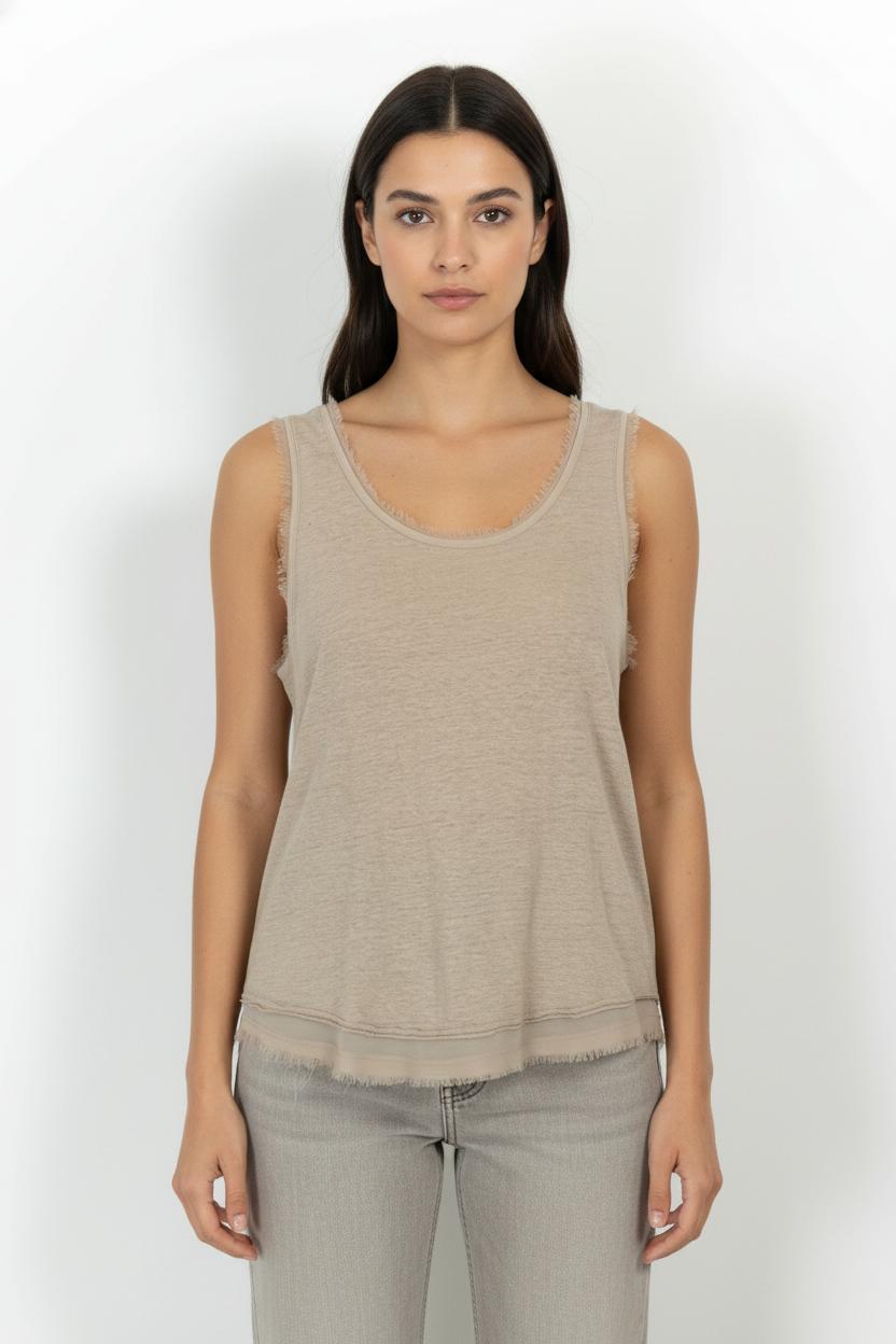 Débardeur Beige - Taille S/36 de la marque Kookai | PARAD103478 - Vendu par Paradigme - Image 1