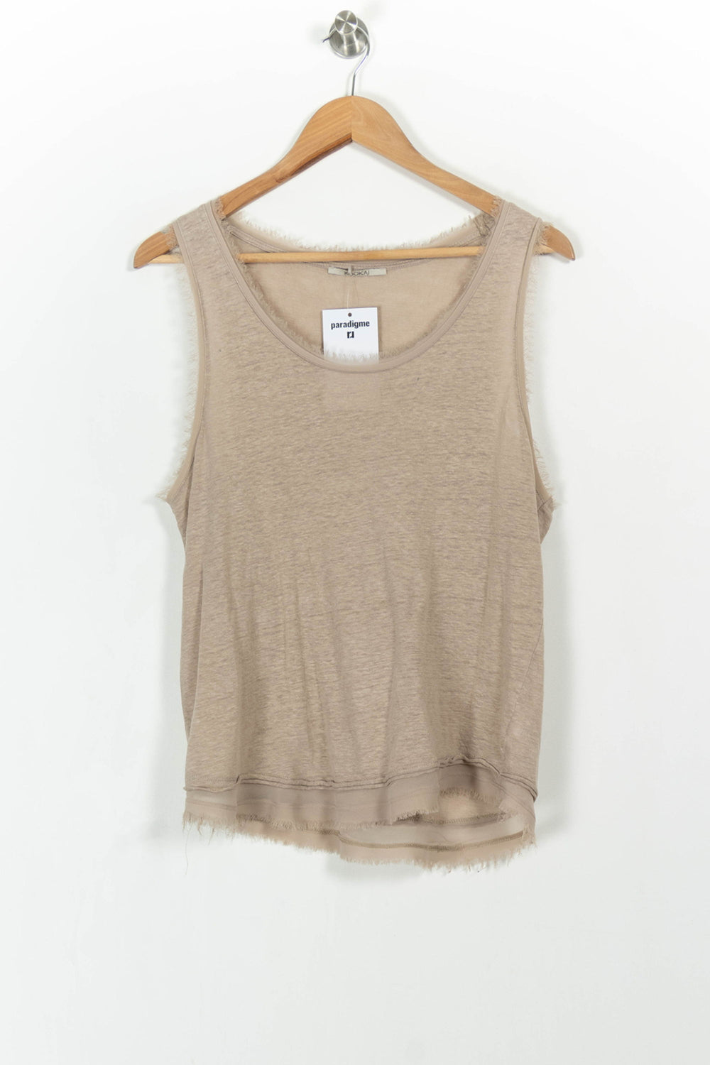 Débardeur Beige - Taille S/36 de la marque Kookai | PARAD103478 - Vendu par Paradigme - Image 2