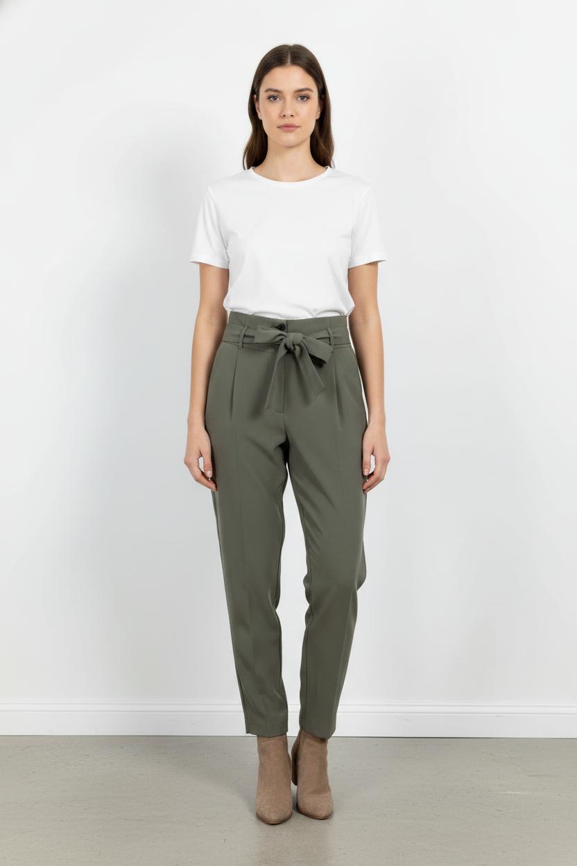 Pantalon Taille Haute Vert - Taille XXL/44 de la marque IKKS | PARAD103485 - Vendu par Paradigme - Image 1