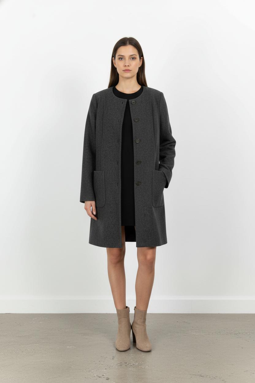 Manteau Gris - Taille S/36 de la marque Tara Jarmon | PARAD103490 - Vendu par Paradigme - Image 1