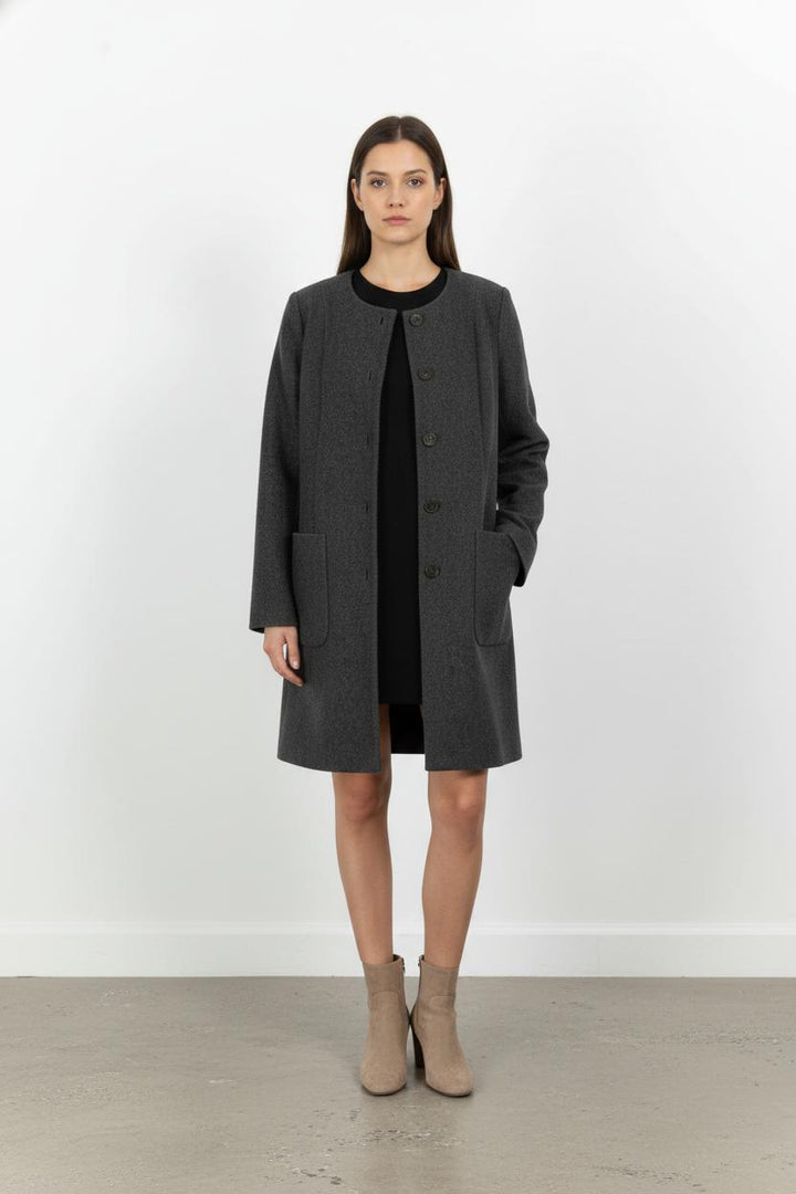 Manteau Gris - Taille S/36 de la marque Tara Jarmon | PARAD103490 - Vendu par Paradigme - Image 1