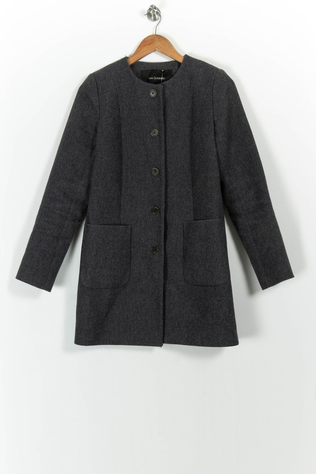 Manteau Gris - Taille S/36 de la marque Tara Jarmon | PARAD103490 - Vendu par Paradigme - Image 2