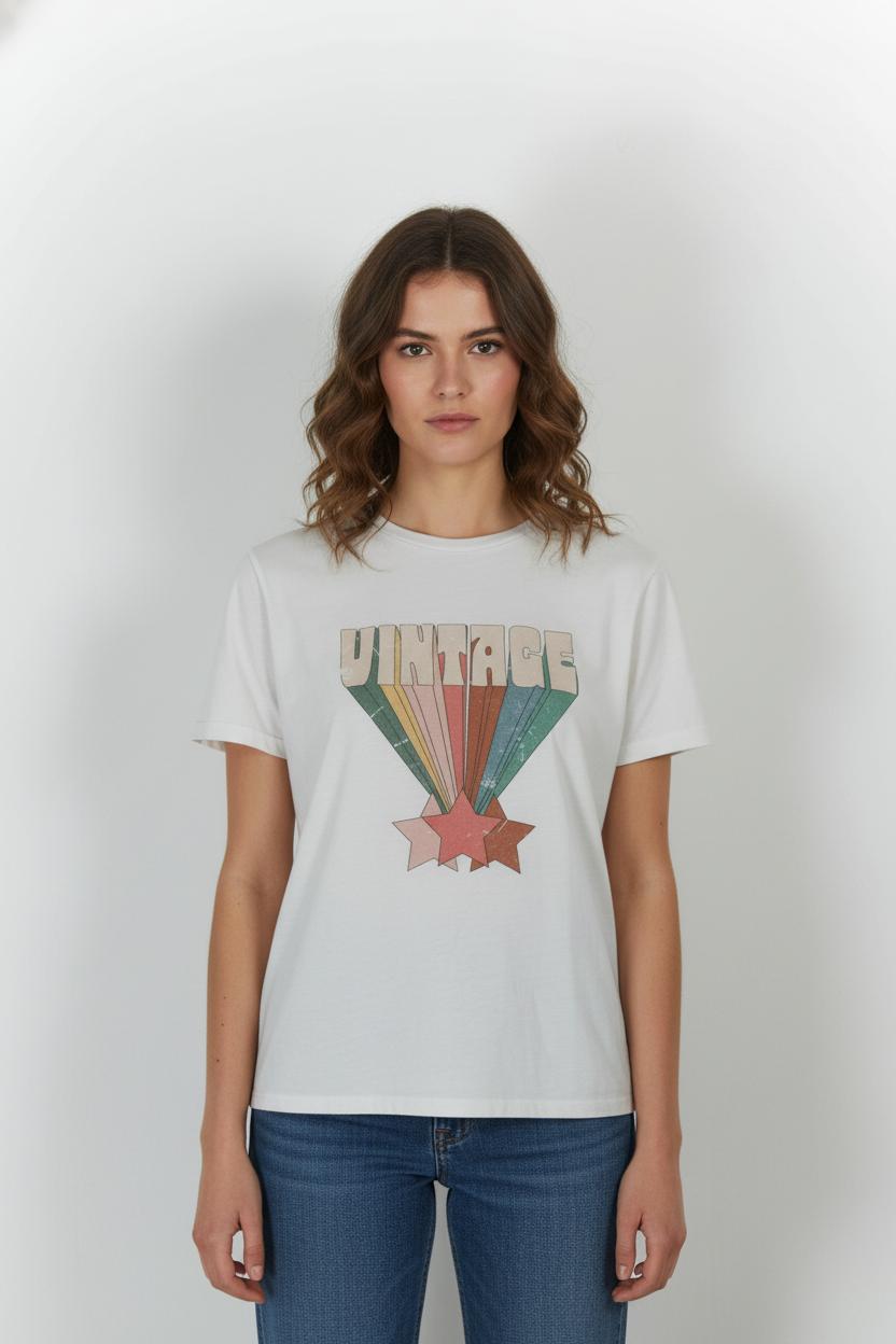Tee-shirt Blanc - Taille M/38 de la marque Maison 123 | PARAD103495 - Vendu par Paradigme - Image 1