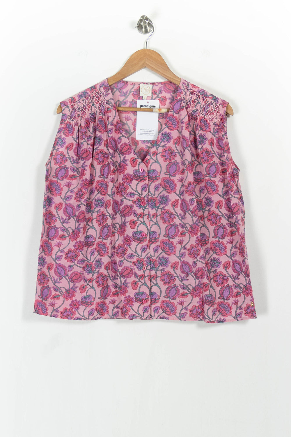 Blouse Rose et Violette - Taille M/38 de la marque Des petits hauts | PARAD103497 - Vendu par Paradigme - Image 2