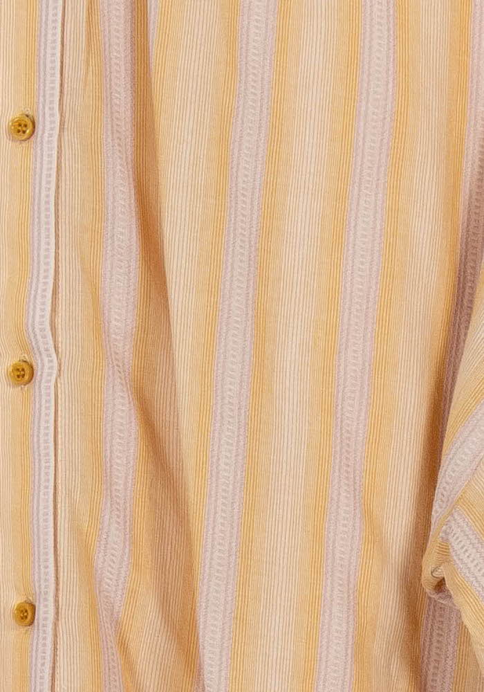 Chemise Rayée Jaune et Blanche - Taille M/38 de la marque Sessùn | PARAD103498 - Vendu par Paradigme - Image 3