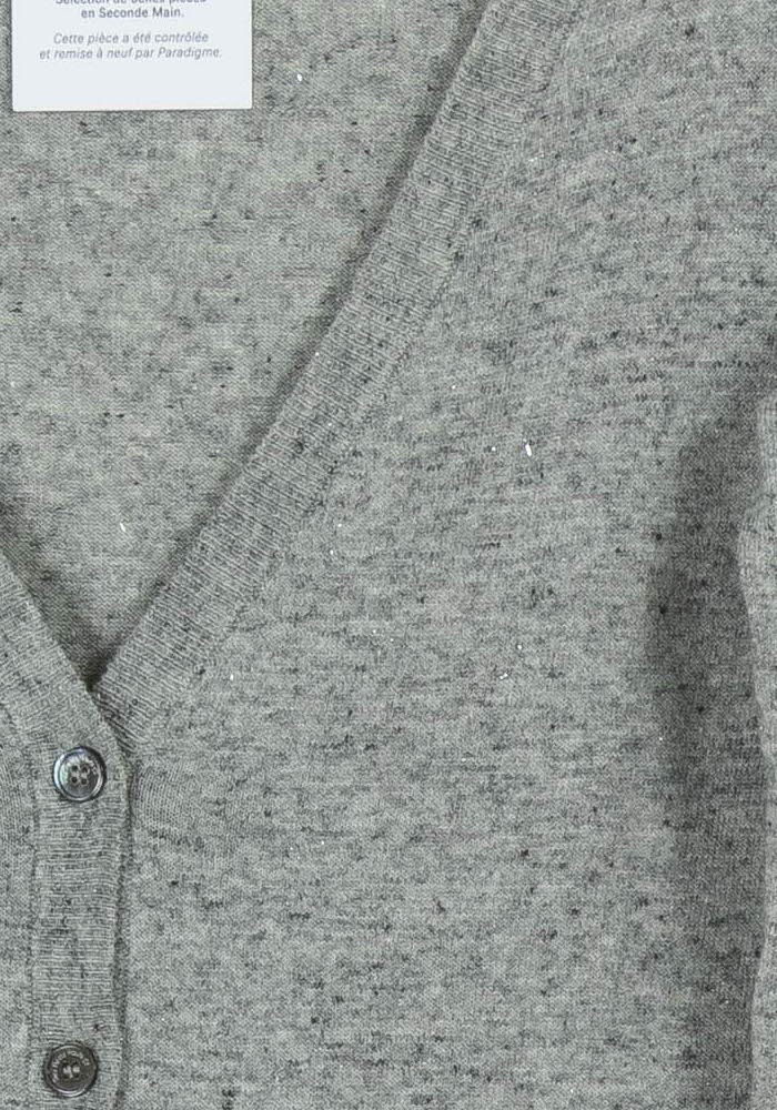 Cardigan Gris - Taille M/38 de la marque Des petits hauts | PARAD103499 - Vendu par Paradigme - Image 3
