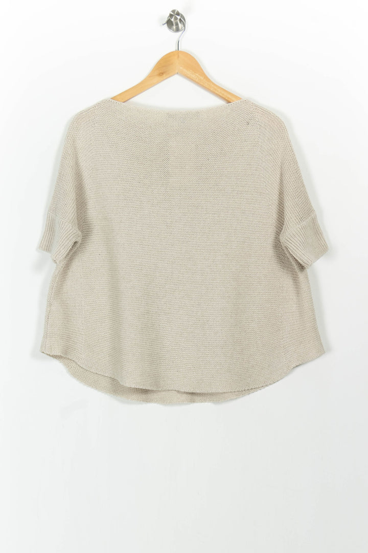 Pull Beige - Taille M/38 de la marque La Fée Maraboutée | PARAD103502 - Vendu par Paradigme - Image 4