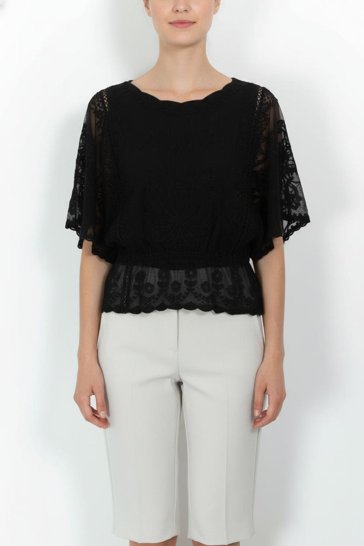 Blouse Noire - Taille L/40 de la marque Derhy | PARAD103505 - Vendu par Paradigme - Image 1