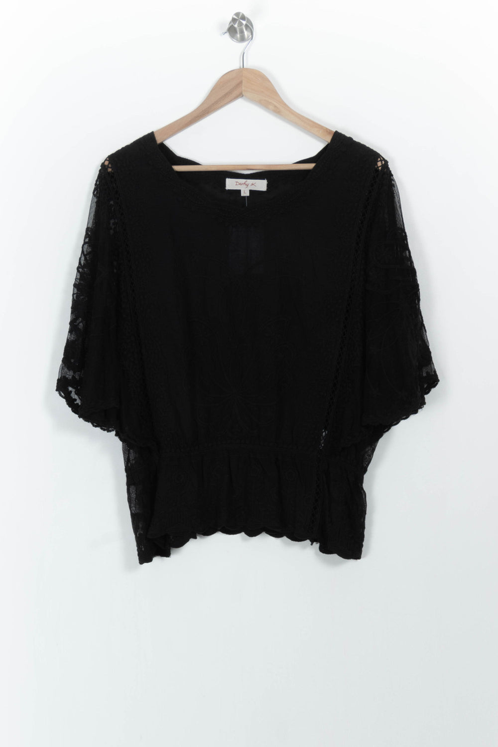 Blouse Noire - Taille L/40 de la marque Derhy | PARAD103505 - Vendu par Paradigme - Image 2