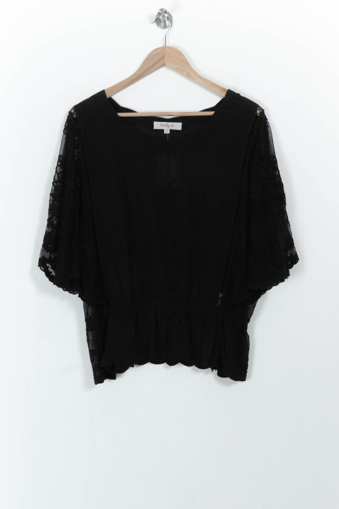 Blouse Noire - Taille L/40 de la marque Derhy | PARAD103505 - Vendu par Paradigme - Image 2