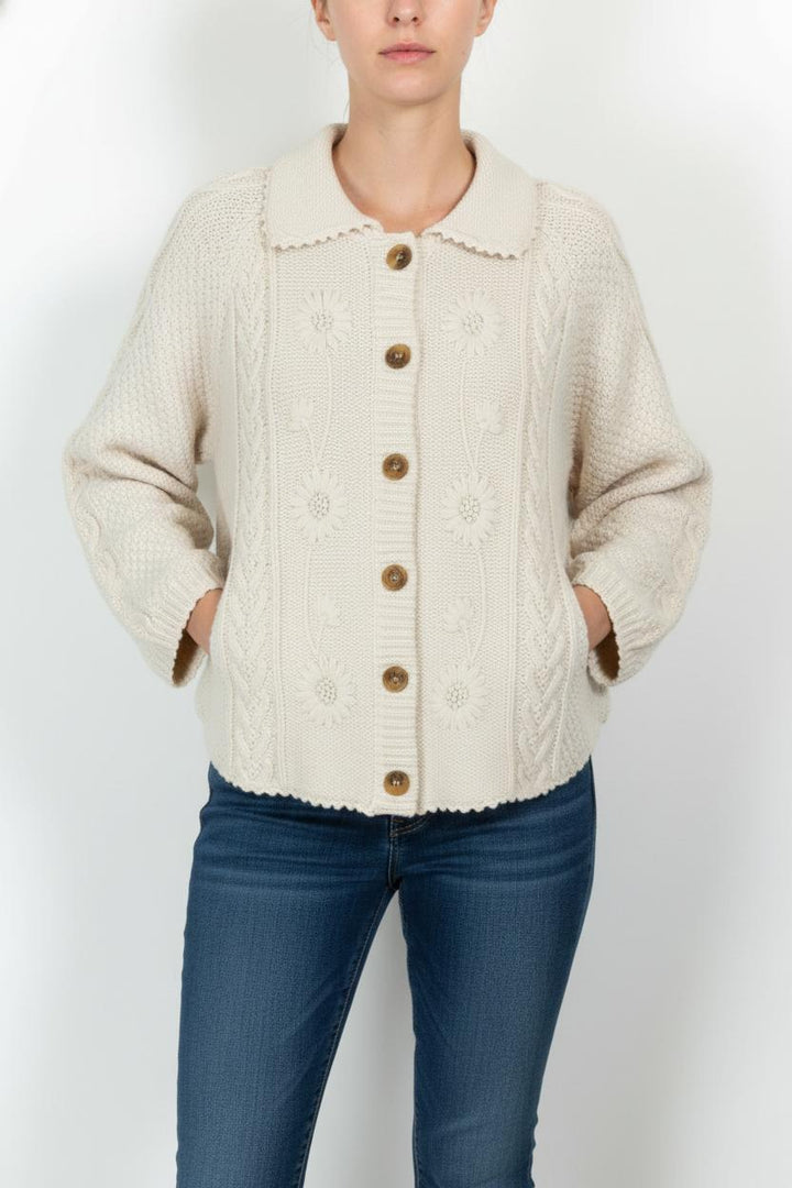 Cardigan Beige - Taille L/40 de la marque Louise Misha | PARAD103508 - Vendu par Paradigme - Image 1