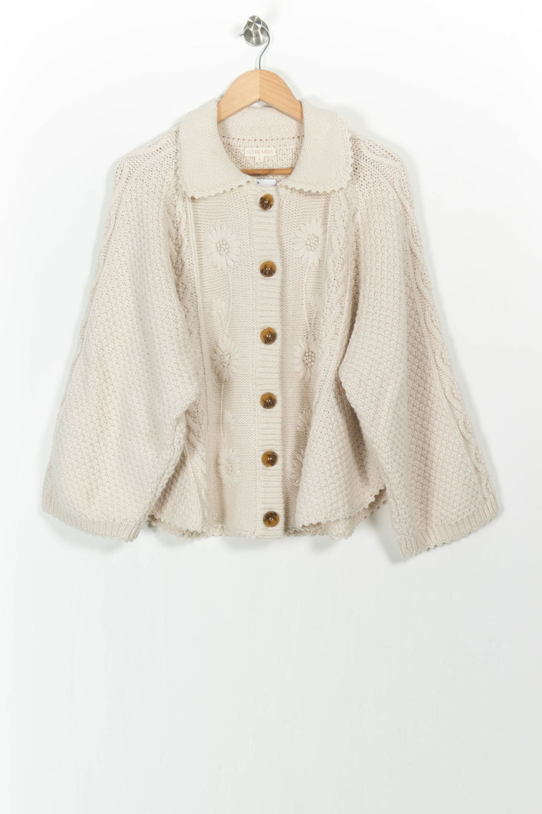 Cardigan Beige - Taille L/40 de la marque Louise Misha | PARAD103508 - Vendu par Paradigme - Image 2
