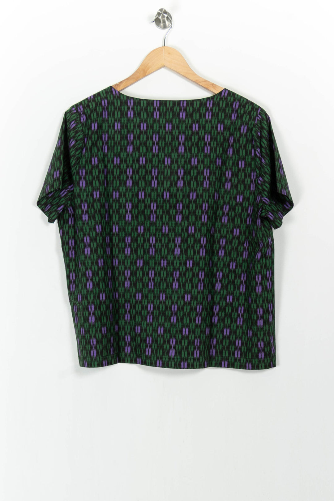 Blouse Verte et Violette - Taille XXL/44 de la marque La Fée Maraboutée | PARAD103512 - Vendu par Paradigme - Image 4