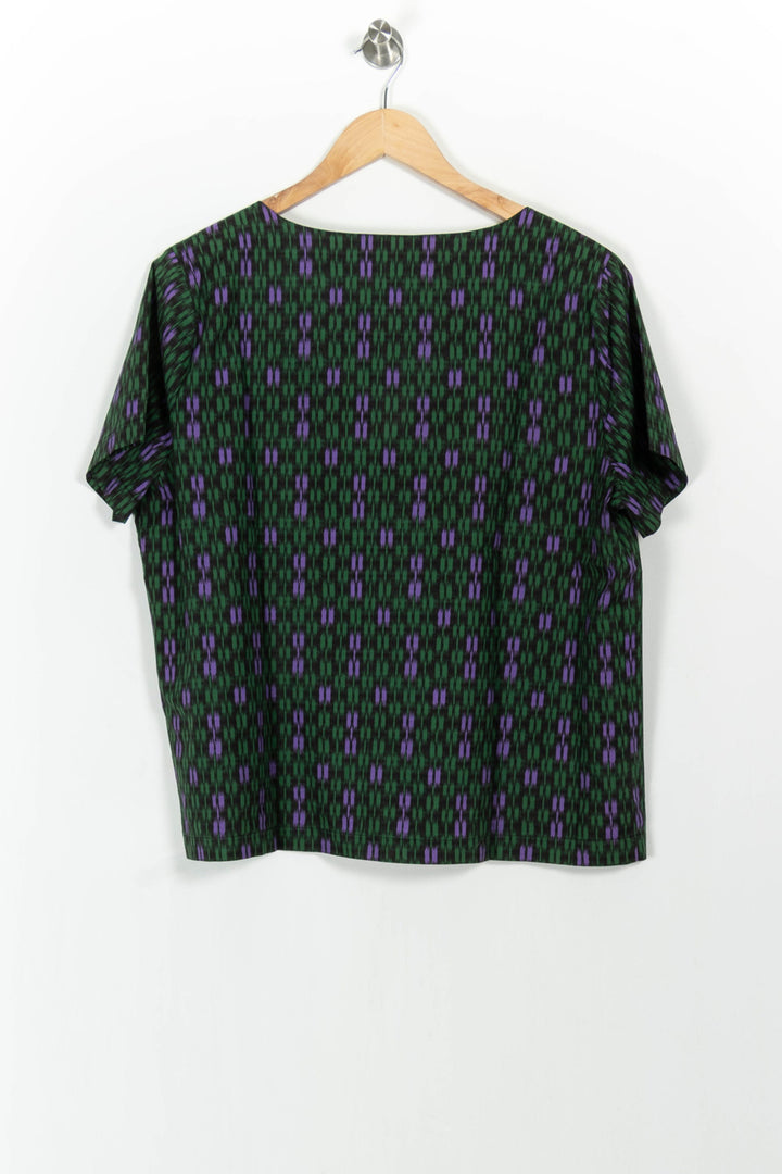Blouse Verte et Violette - Taille XXL/44 de la marque La Fée Maraboutée | PARAD103512 - Vendu par Paradigme - Image 4