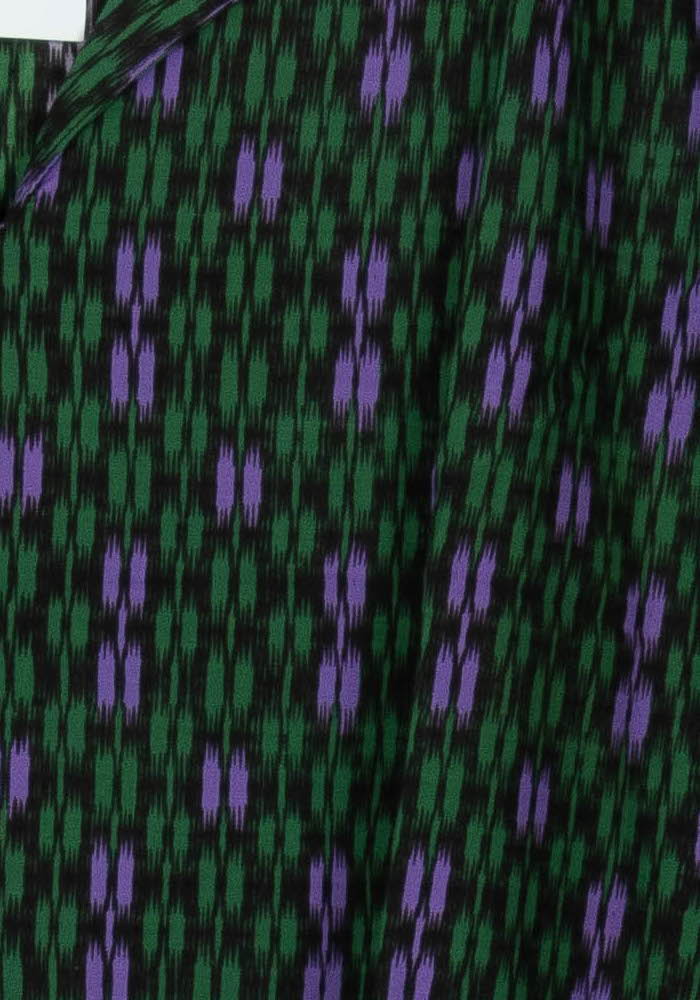 Blouse Verte et Violette - Taille XXL/44 de la marque La Fée Maraboutée | PARAD103512 - Vendu par Paradigme - Image 3