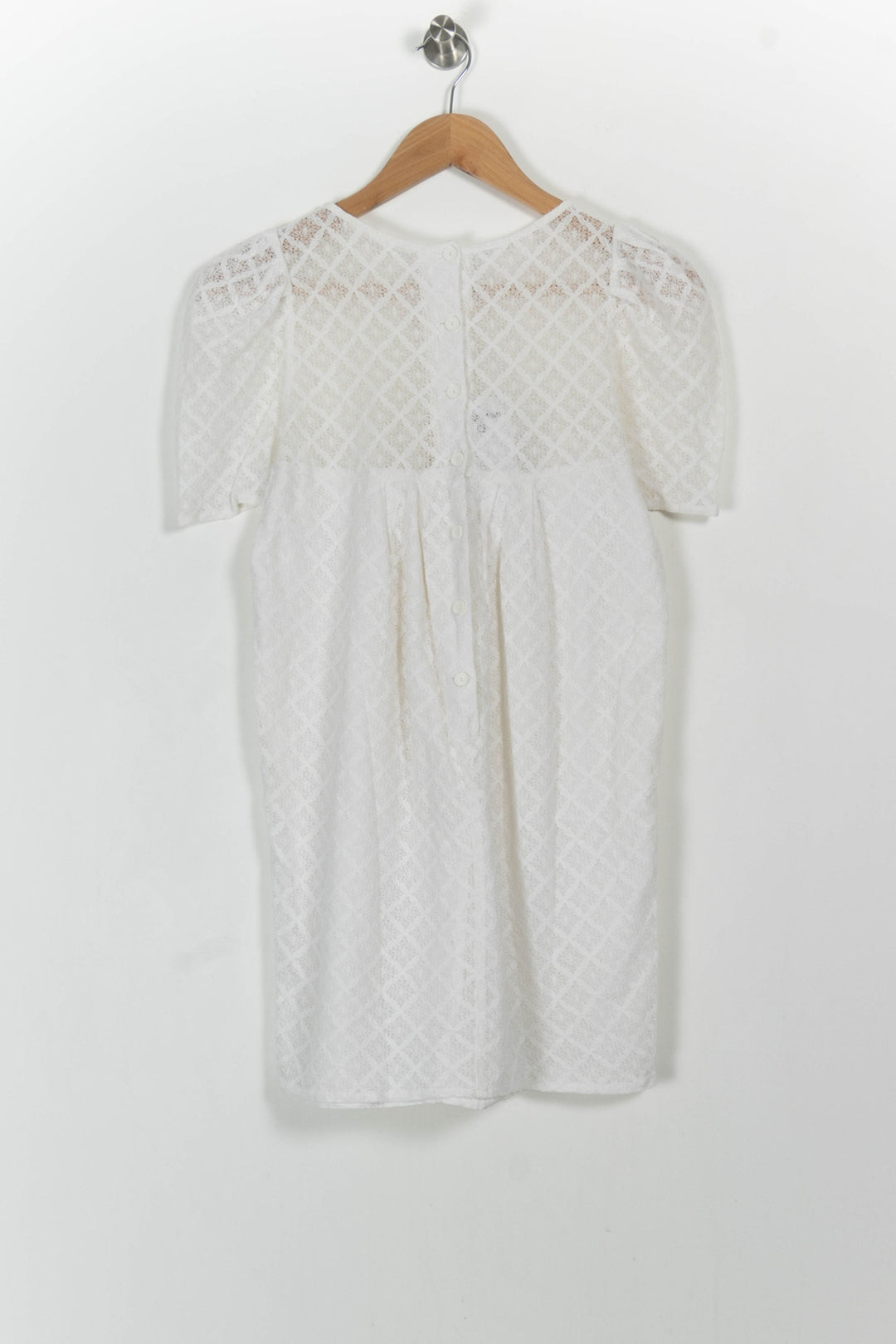 Robe Courte Blanche - Taille XS/34 de la marque Sessùn | PARAD103513 - Vendu par Paradigme - Image 4