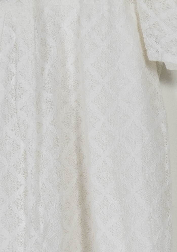 Robe Courte Blanche - Taille XS/34 de la marque Sessùn | PARAD103513 - Vendu par Paradigme - Image 3
