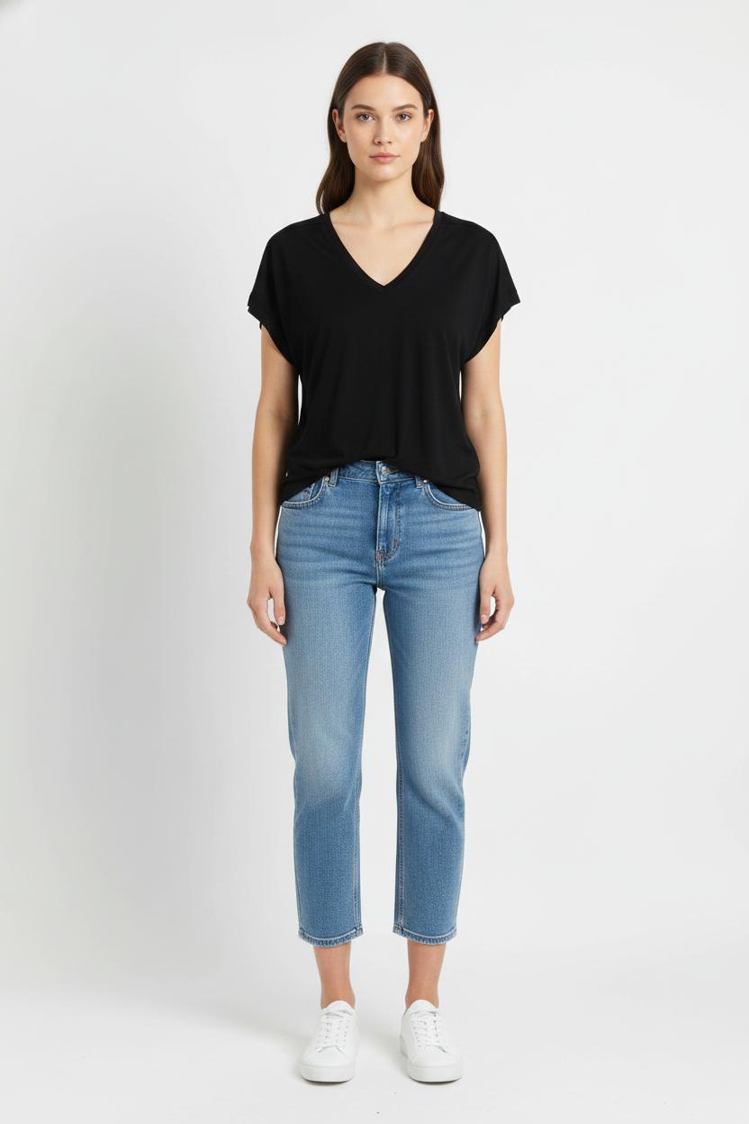 Tee-shirt Noir - Taille XL/42 de la marque La Fée Maraboutée | PARAD103514 - Vendu par Paradigme - Image 1