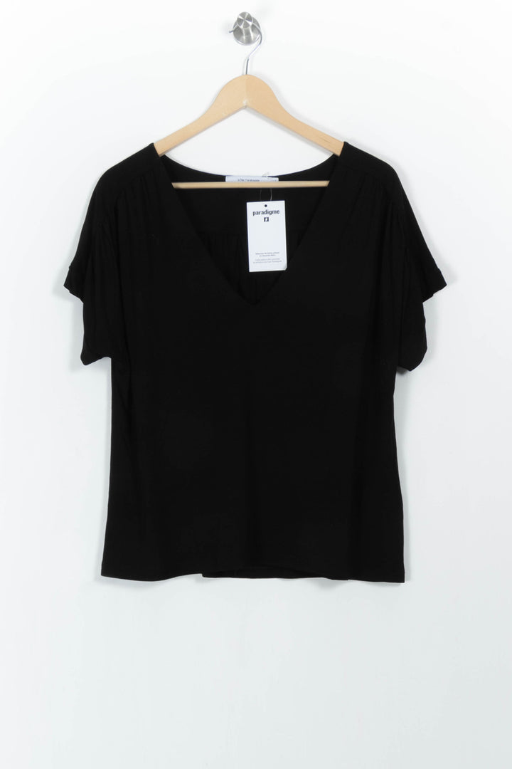 Tee-shirt Noir - Taille XL/42 de la marque La Fée Maraboutée | PARAD103514 - Vendu par Paradigme - Image 2