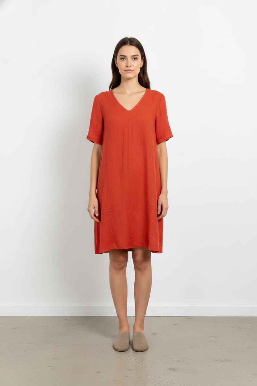Robe Orange - Taille XL/42 de la marque La Fée Maraboutée | PARAD103515 - Vendu par Paradigme - Image 1