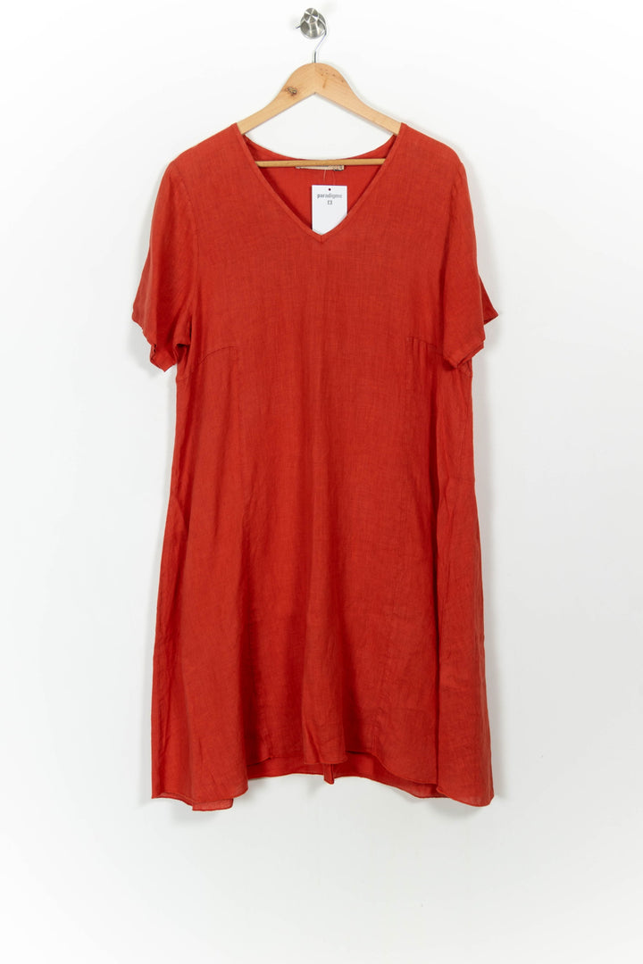 Robe Orange - Taille XL/42 de la marque La Fée Maraboutée | PARAD103515 - Vendu par Paradigme - Image 2