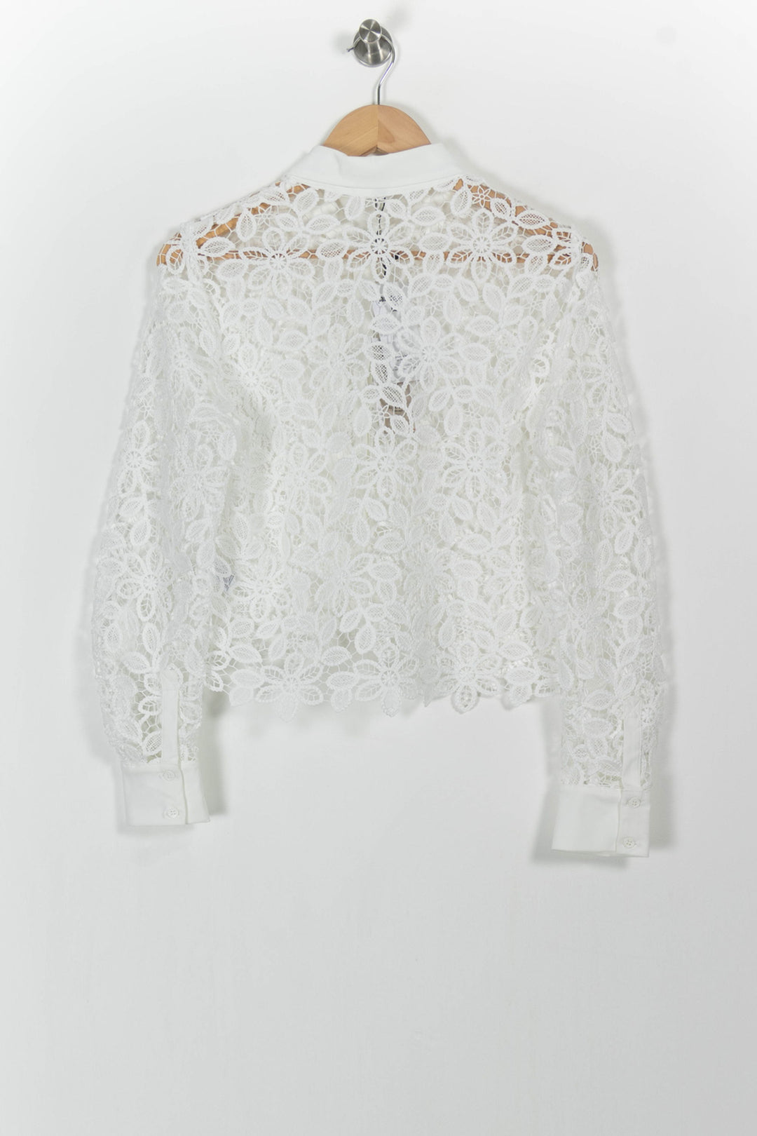Blouse Blanche - Taille M/38 de la marque Indies | PARAD103517 - Vendu par Paradigme - Image 4