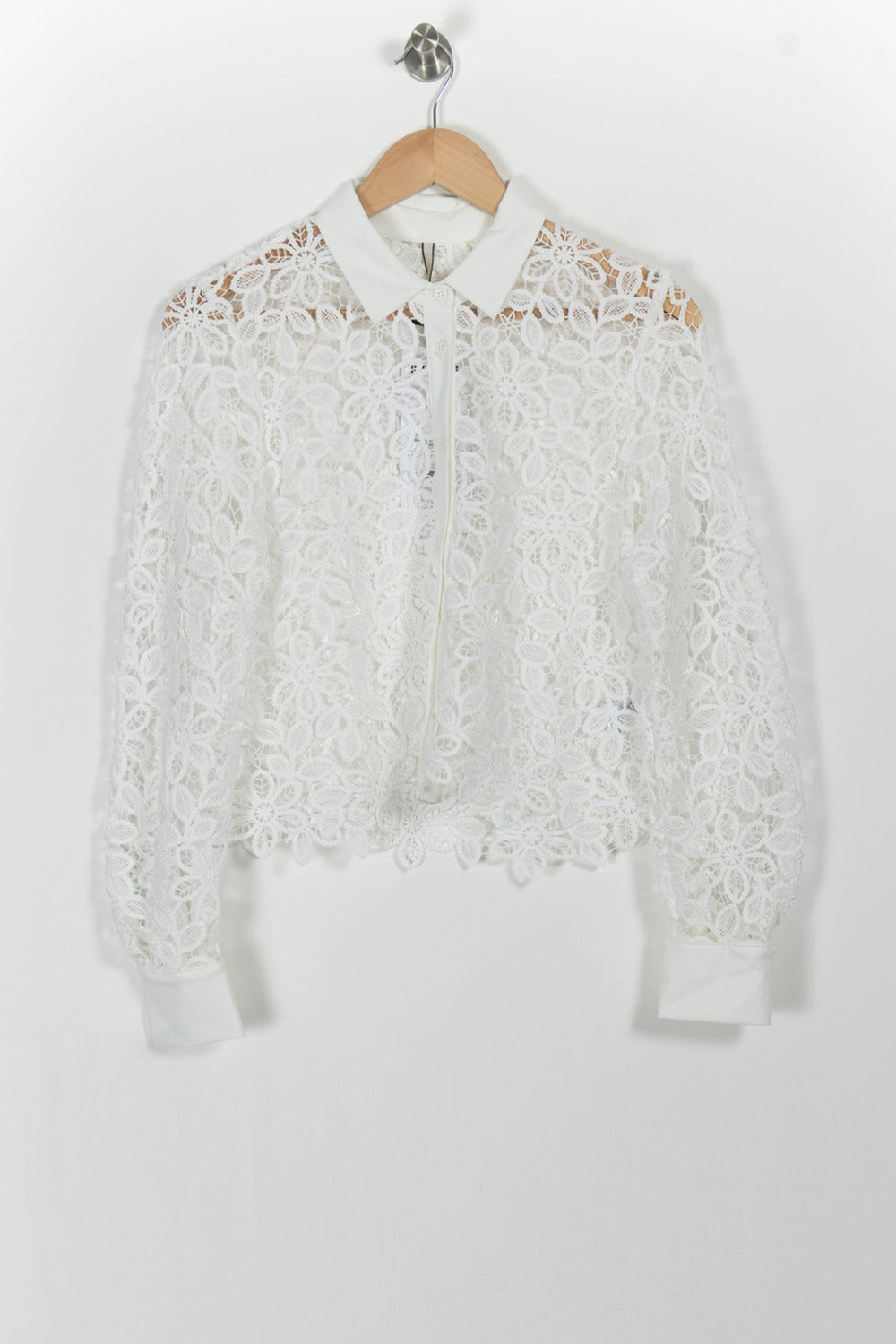 Blouse Blanche - Taille M/38 de la marque Indies | PARAD103517 - Vendu par Paradigme - Image 2