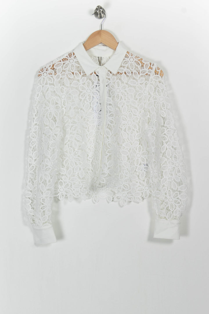 Blouse Blanche - Taille M/38 de la marque Indies | PARAD103517 - Vendu par Paradigme - Image 2