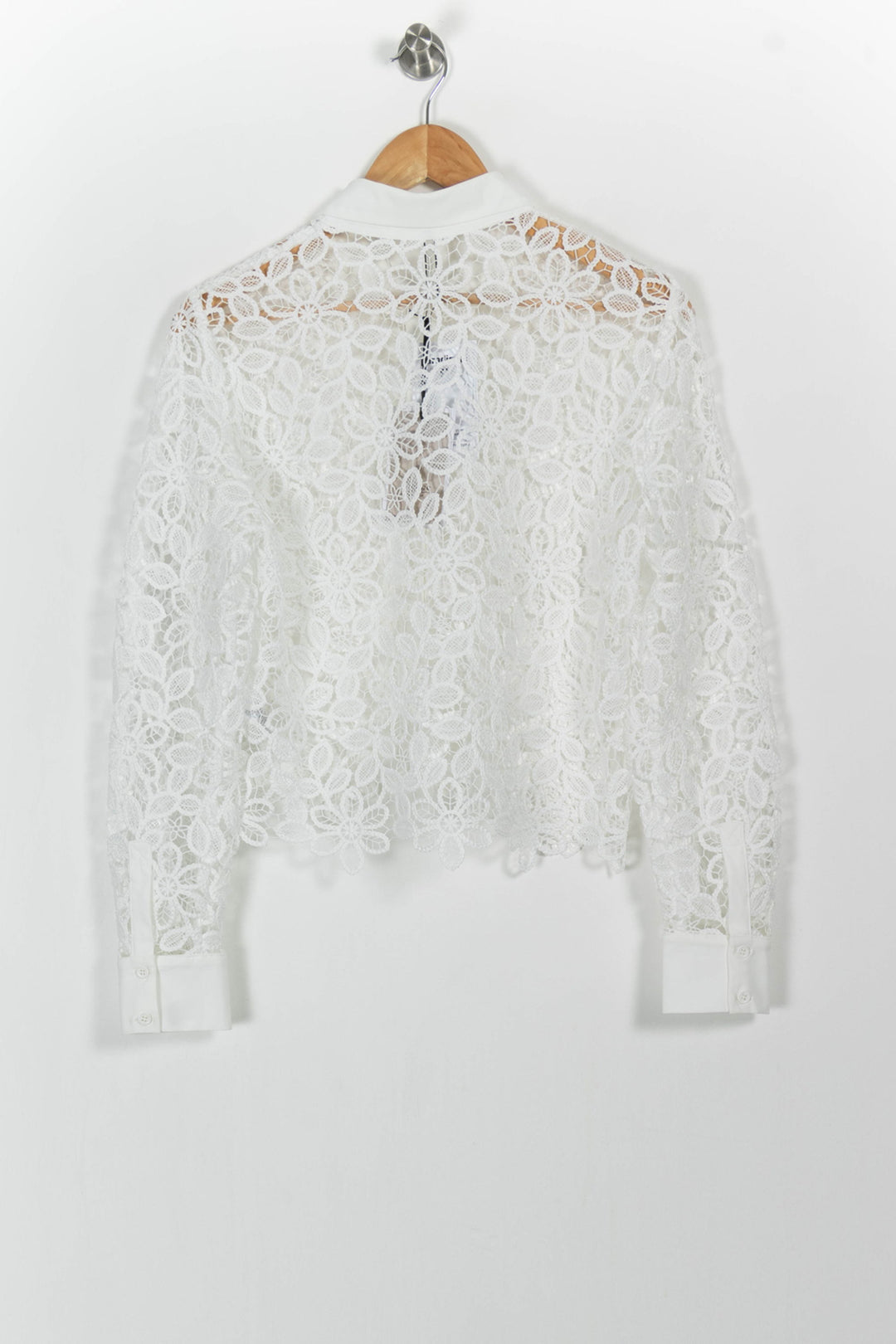 Blouse Blanche - Taille L/40 de la marque Indies | PARAD103518 - Vendu par Paradigme - Image 4