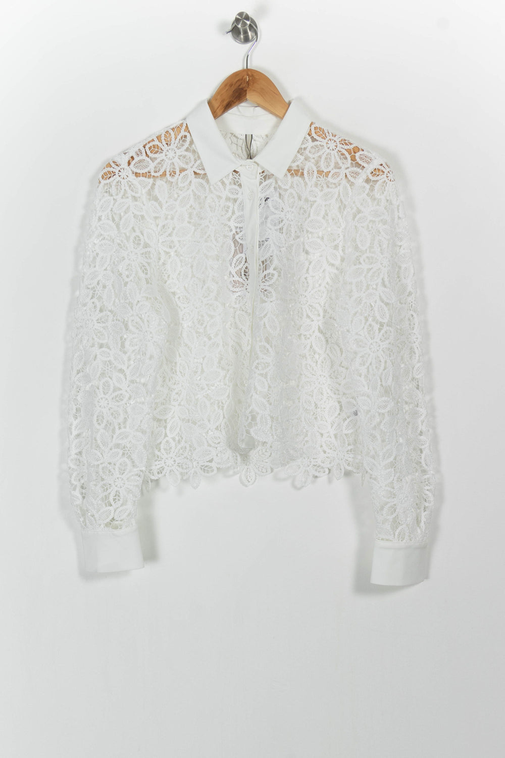 Blouse Blanche - Taille L/40 de la marque Indies | PARAD103518 - Vendu par Paradigme - Image 2