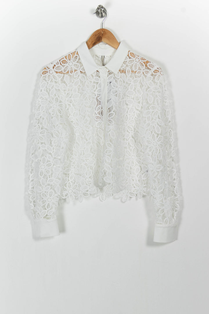 Blouse Blanche - Taille L/40 de la marque Indies | PARAD103518 - Vendu par Paradigme - Image 2