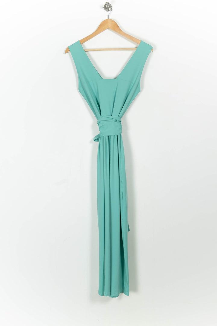 Robe Longue Verte - Taille S/36 de la marque Indies | PARAD103523 - Vendu par Paradigme - Image 4