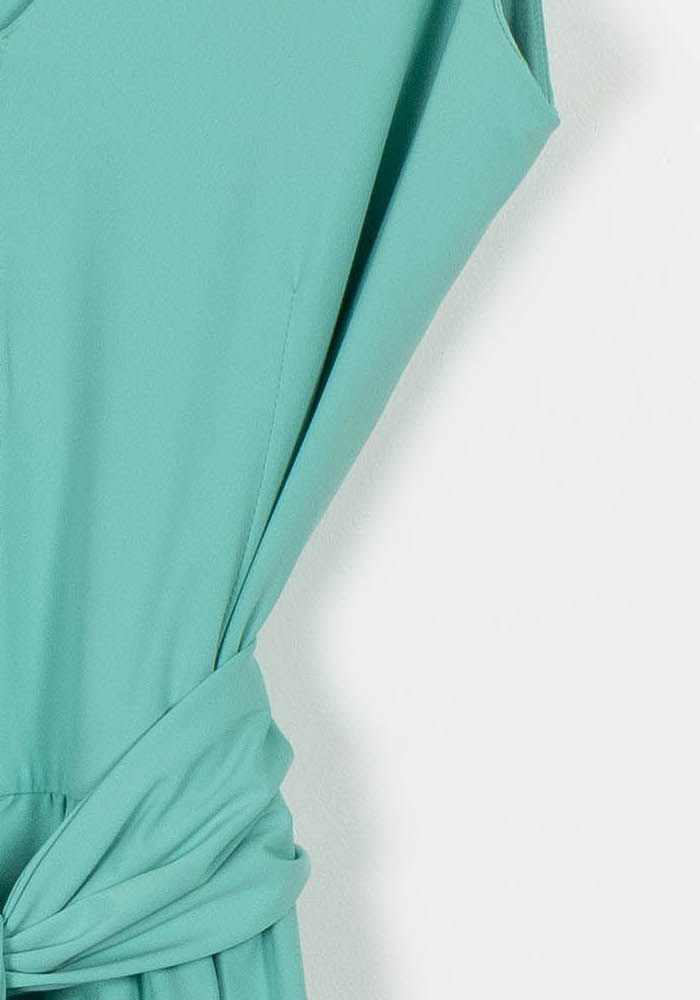 Robe Longue Verte - Taille S/36 de la marque Indies | PARAD103523 - Vendu par Paradigme - Image 3