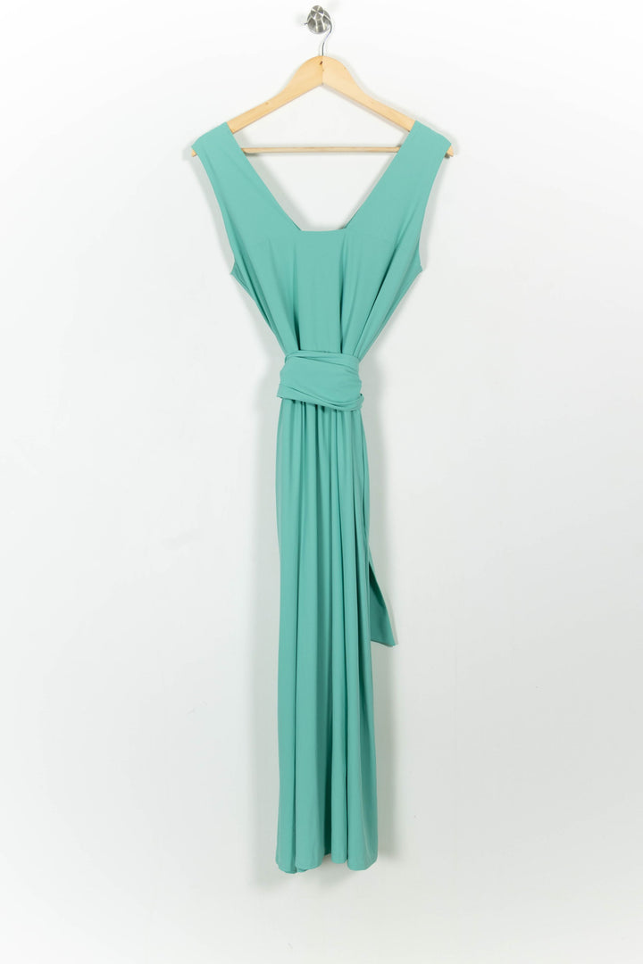 Robe Longue Verte - Taille M/38 de la marque Indies | PARAD103524 - Vendu par Paradigme - Image 4