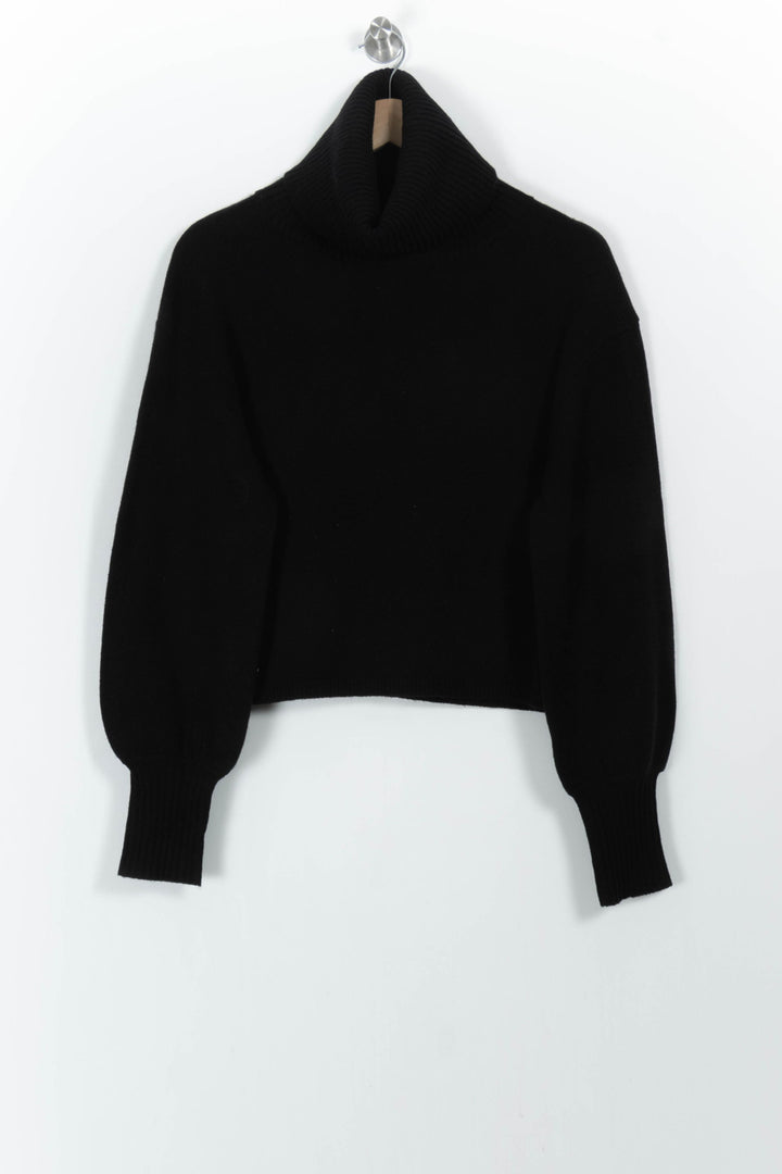 Pull Col Roulé Noir - Taille M/38 de la marque The Kooples - Sport | PARAD103530 - Vendu par Paradigme - Image 2