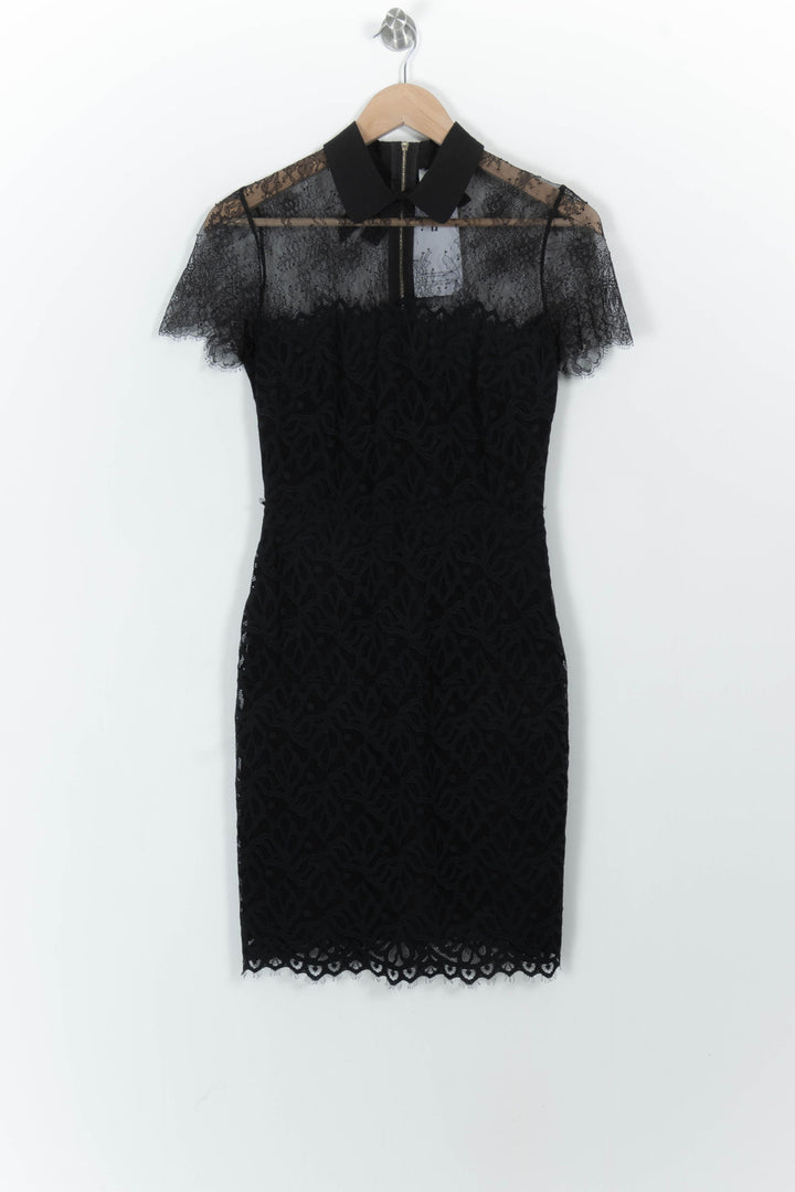 Robe Dentelle Noire - Taille M/38 de la marque Sandro | PARAD103540 - Vendu par Paradigme - Image 2