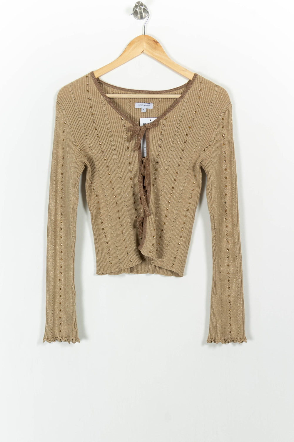 Gilet Beige - Taille M/38 de la marque Petite Mendigote | PARAD103542 - Vendu par Paradigme - Image 2