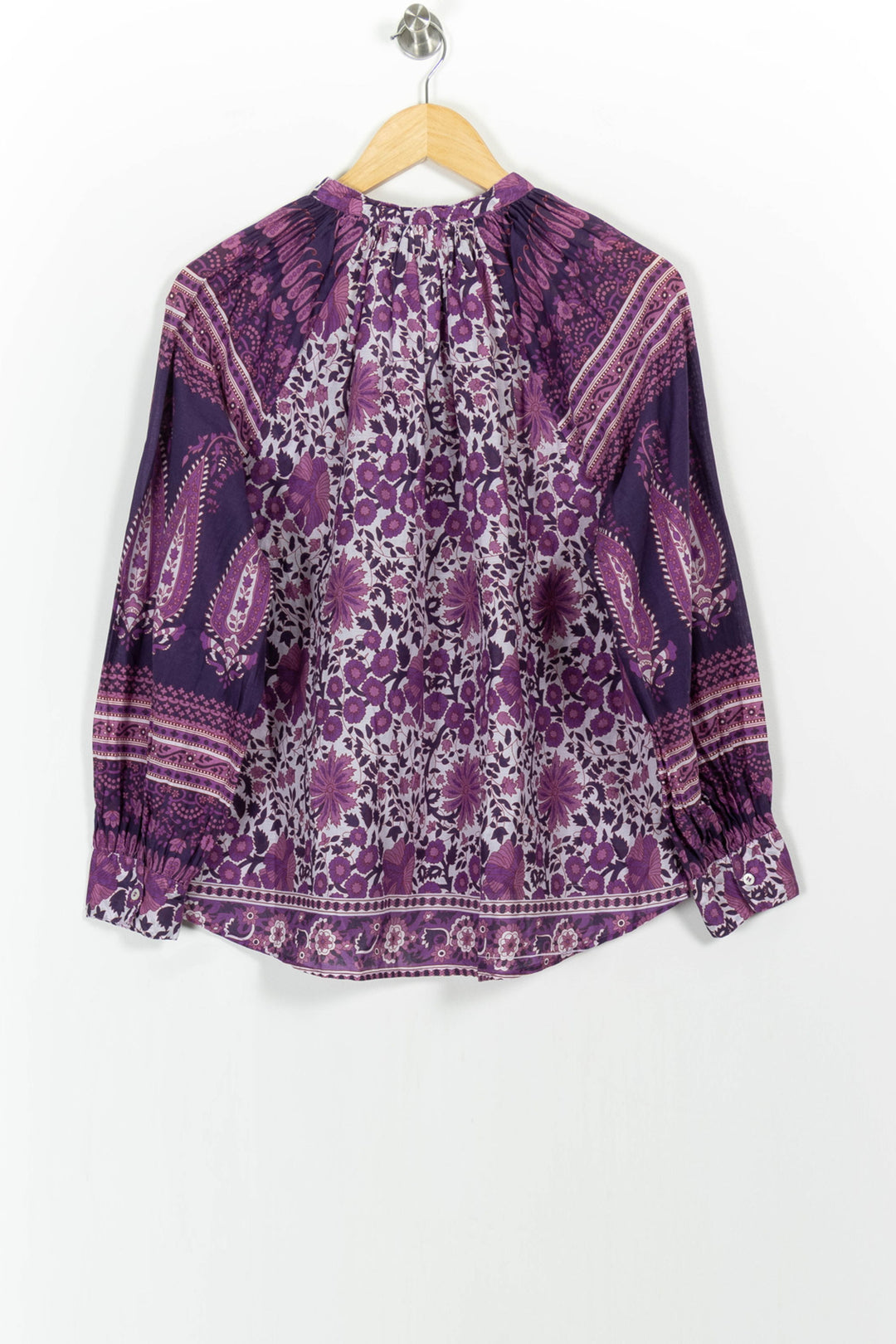 Blouse Violette et Blanche - Taille S/36 de la marque Petite Mendigote | PARAD103544 - Vendu par Paradigme - Image 4