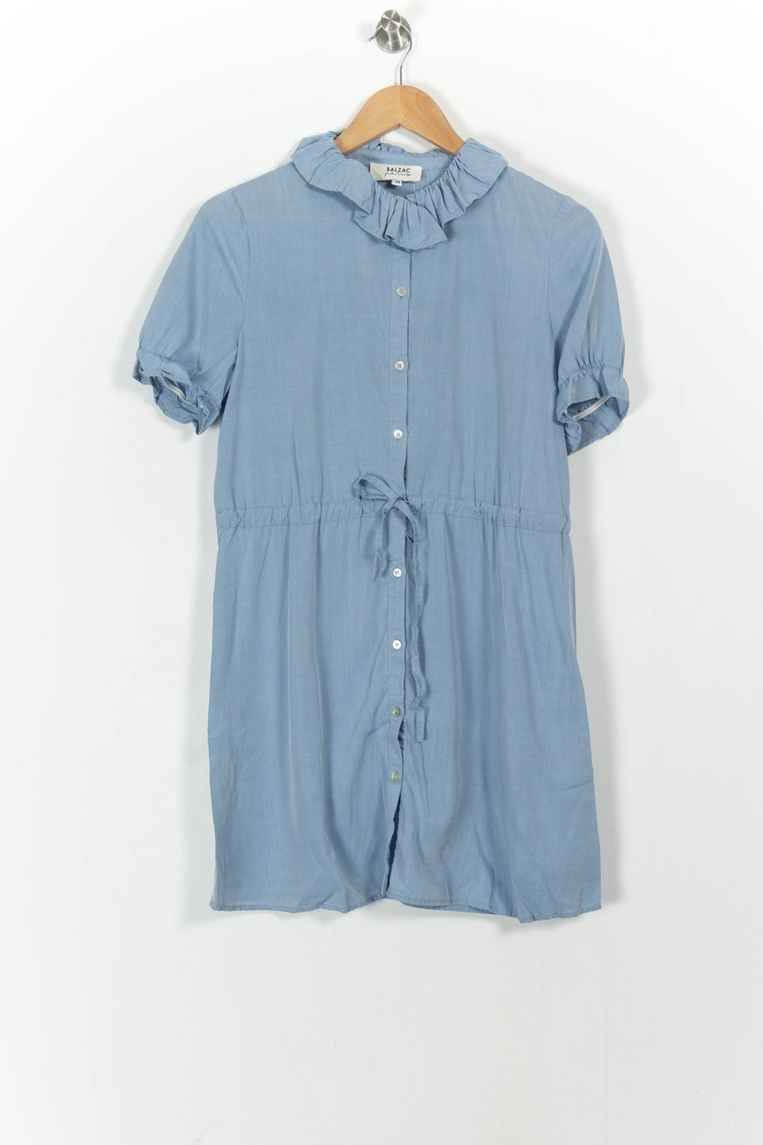 Robe Chemise Bleue - Taille S/36 de la marque Balzac Paris | PARAD103547 - Vendu par Paradigme - Image 2