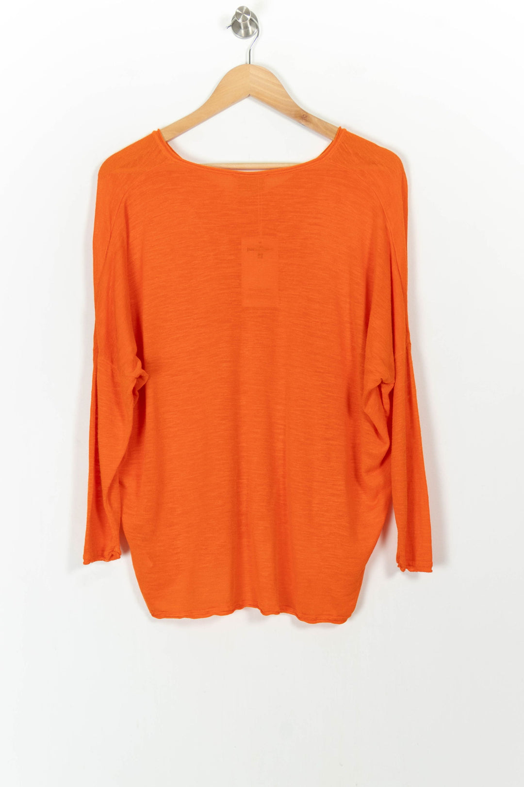 Pull Col V Orange - Taille S/36 de la marque Maison Montagut | PARAD103552 - Vendu par Paradigme - Image 4