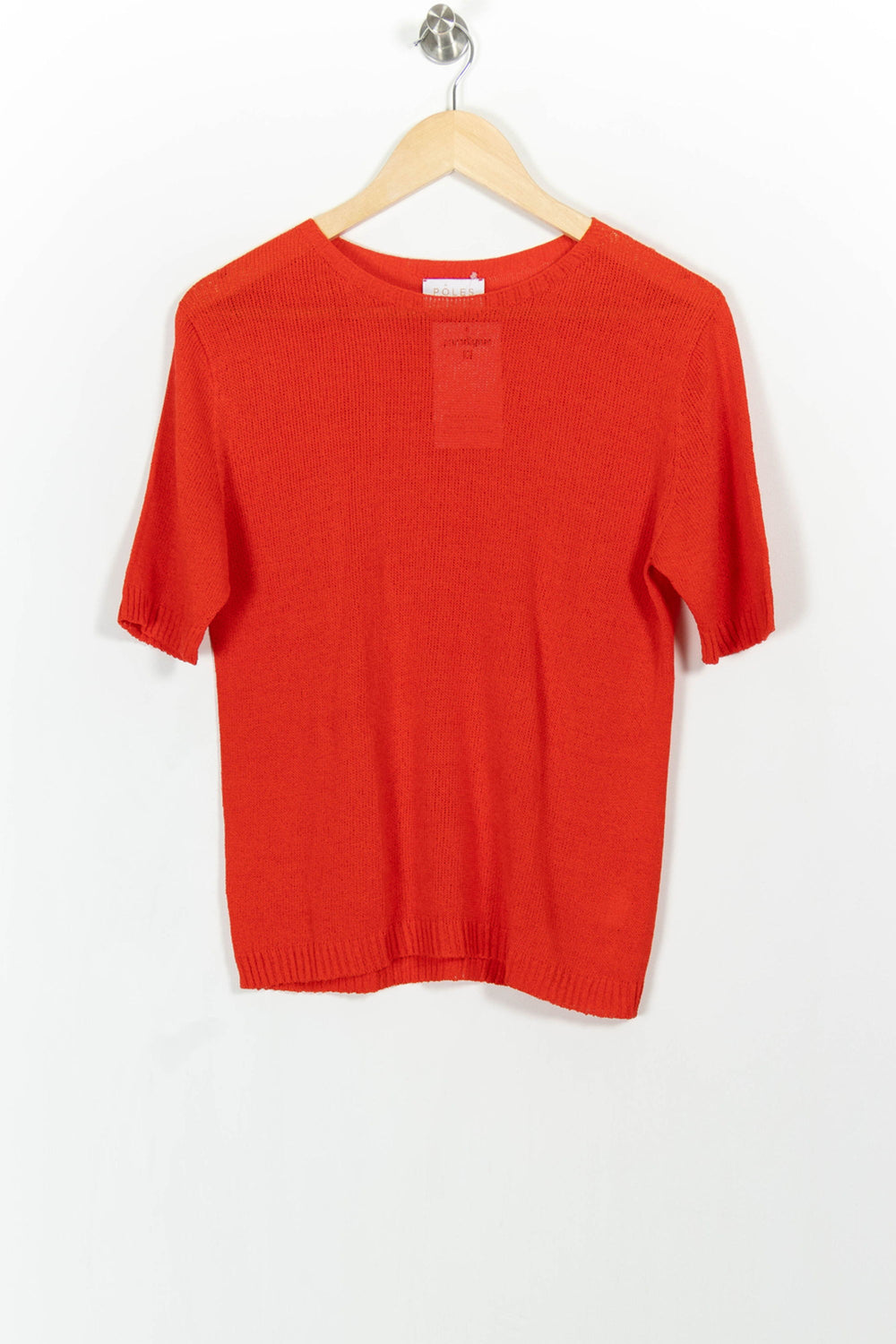 Pull Rouge - Taille M/38 de la marque Maison Montagut | PARAD103553 - Vendu par Paradigme - Image 2