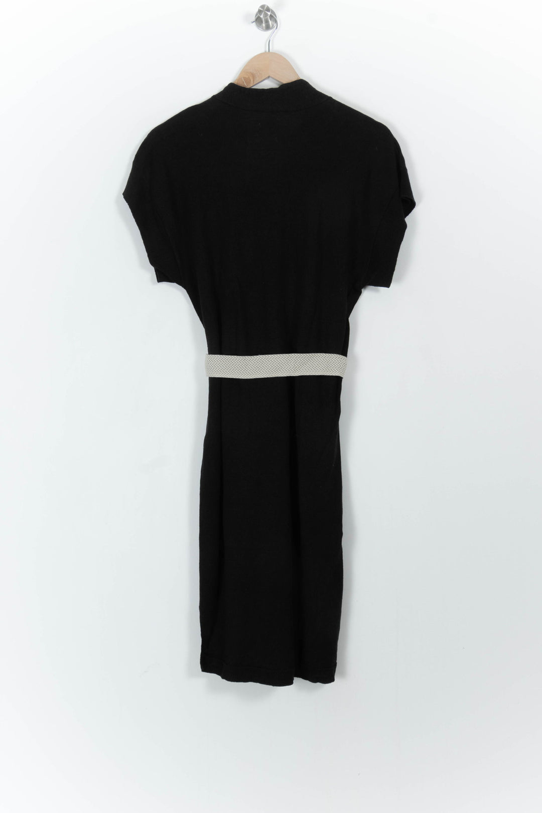 Robe Ceinturée Noire et Beige - Taille XS/34 de la marque Des petits hauts | PARAD103557 - Vendu par Paradigme - Image 4