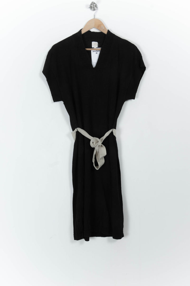 Robe Ceinturée Noire et Beige - Taille XS/34 de la marque Des petits hauts | PARAD103557 - Vendu par Paradigme - Image 2