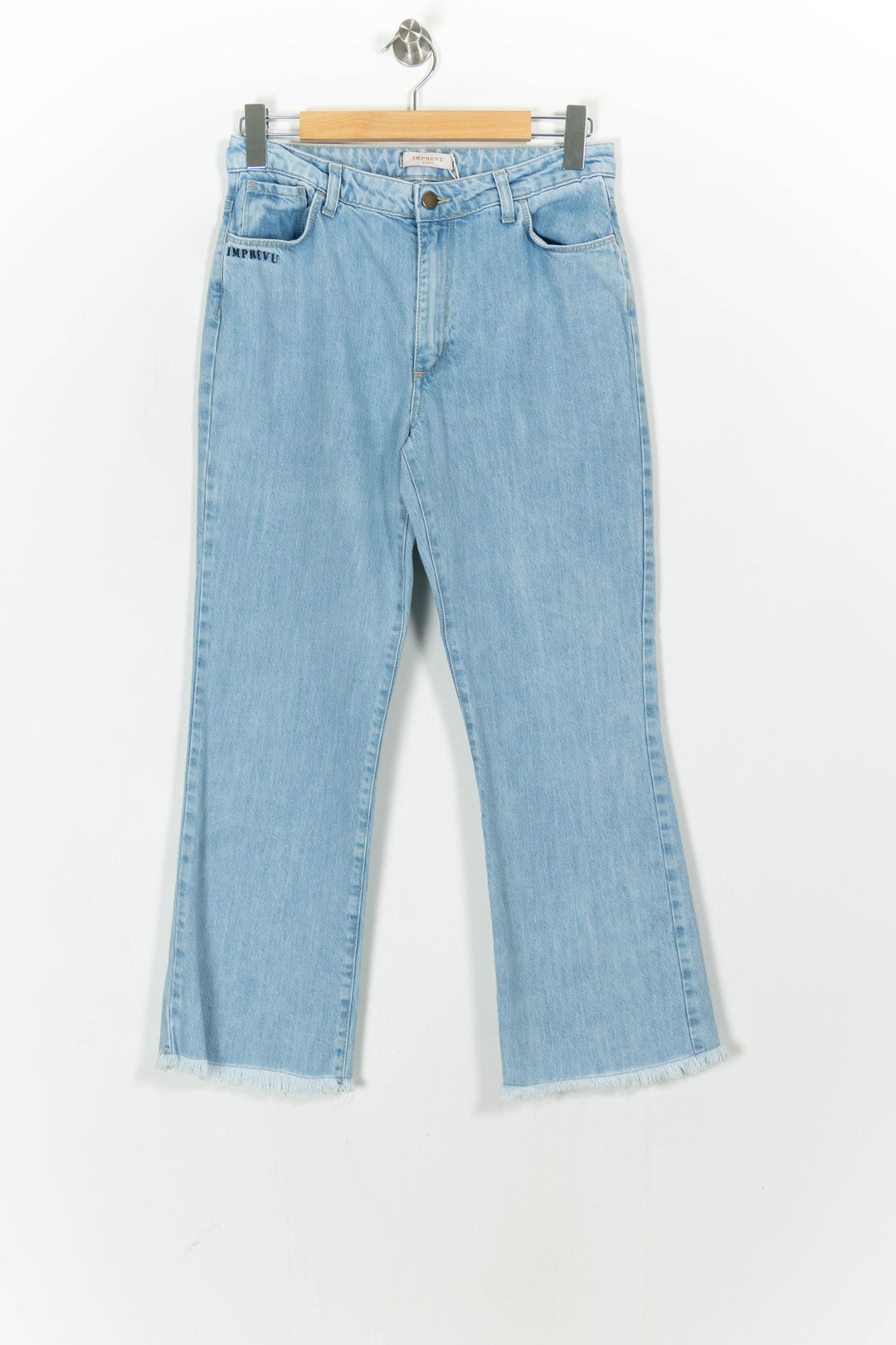 Jean Évasé Bleu - Taille M/38 de la marque Imprevu | PARAD103560 - Vendu par Paradigme - Image 2