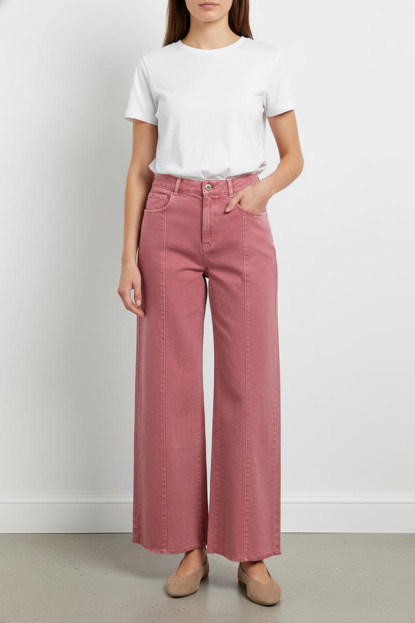 Jean Large Rose - Taille S/36 de la marque Imprevu | PARAD103564 - Vendu par Paradigme - Image 1