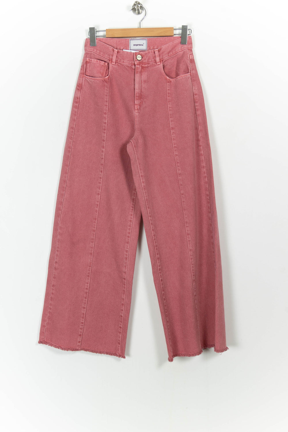 Jean Large Rose - Taille S/36 de la marque Imprevu | PARAD103564 - Vendu par Paradigme - Image 2