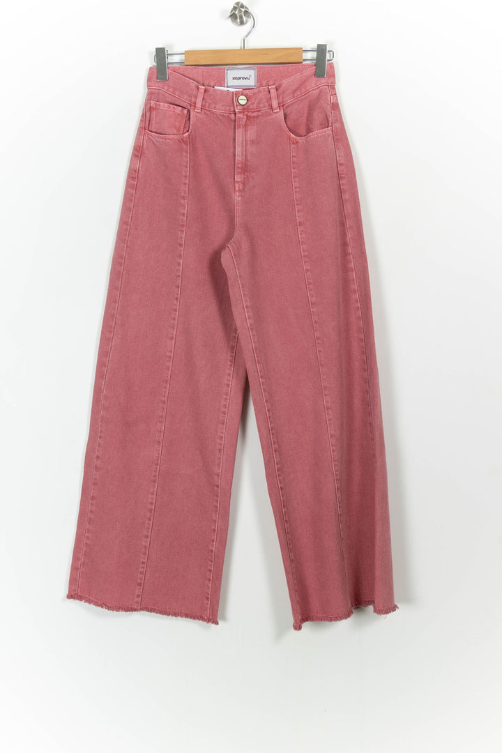 Jean Large Rose - Taille S/36 de la marque Imprevu | PARAD103564 - Vendu par Paradigme - Image 2